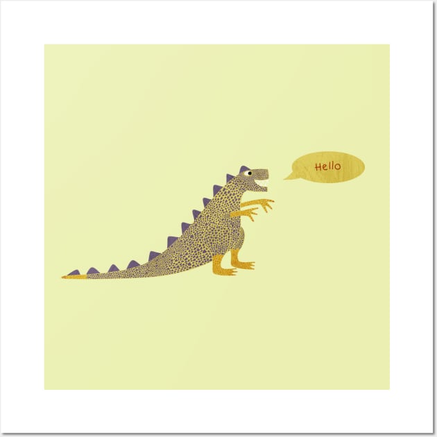 Tyrannosaurus Rex Saying Hello Art Wall Art by NicSquirrell